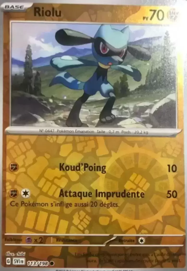Ecarlate et Violet - SVIFR - Riolu Reverse