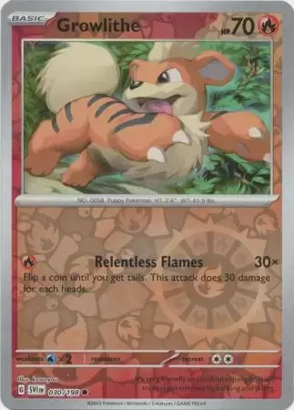 Scarlet & Violet - SVIen - Growlithe Reverse