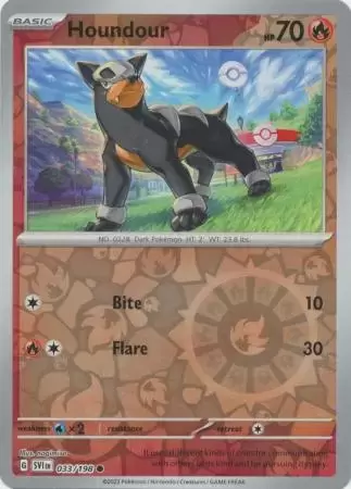 Scarlet & Violet - SVIen - Houndour Reverse