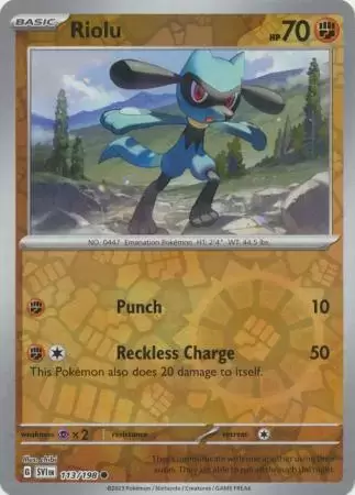 Scarlet & Violet - SVIen - Riolu Reverse