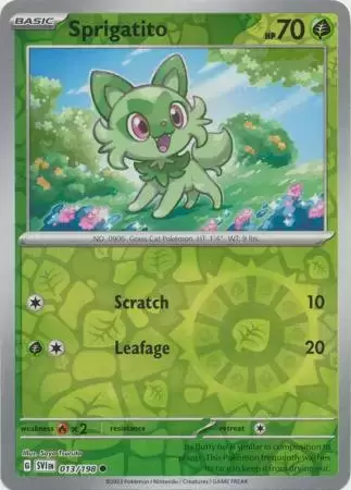 Scarlet & Violet - SVIen - Sprigatito Reverse