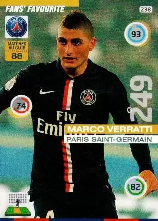 Adrenalyn XL : 2015-2016 (France) - Marco Verratti - Paris Saint-Germain