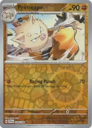Scarlet & Violet - SVIen - Primeape Reverse