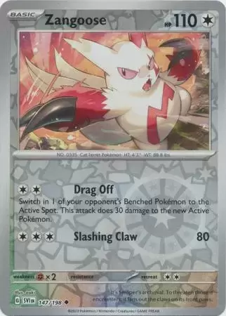 Scarlet & Violet - SVIen - Zangoose Reverse