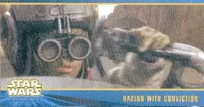 Topps Widevision - Star Wars Episode 1 Série 2 - Carte promotionnelle : P1 Racing with conviction