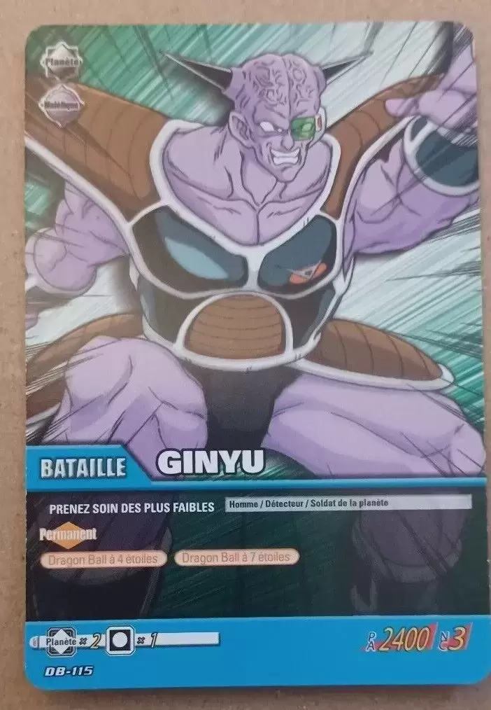 Super Cartes à Jouer et à Collectionner - Part 1 (Goku) - Ginyu