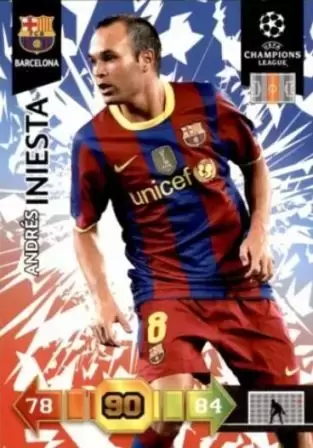 Adrenalyn XL - UEFA Champions League 2010-2011 - Andrés Iniesta - FC Barcelona