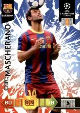 Adrenalyn XL - UEFA Champions League 2010-2011 - Javier Mascherano - FC Barcelona