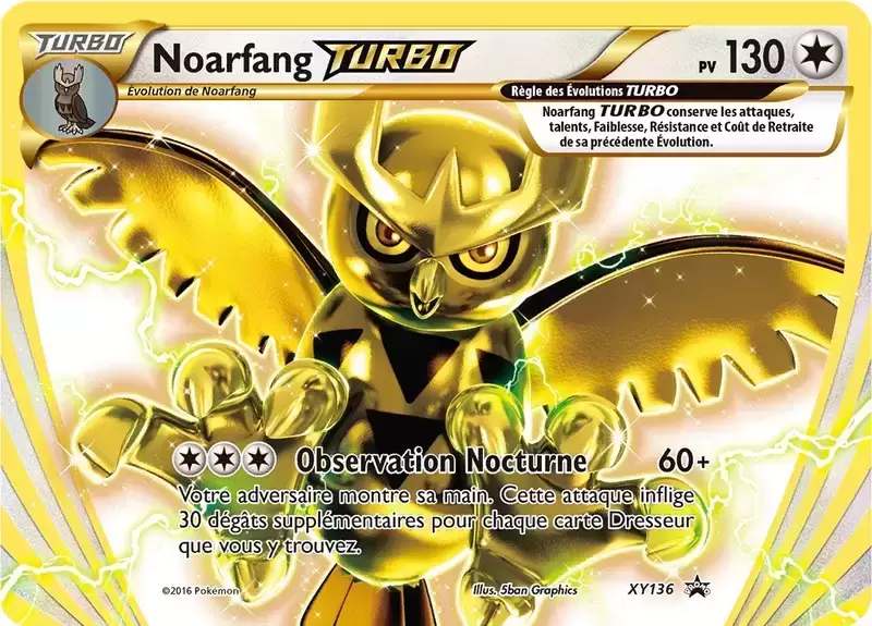 Cartes Promo Black Star XY - Noarfang TURBO