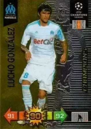 Adrenalyn XL - UEFA Champions League 2010-2011 - Lucho González - Olympique Marseille - Champions