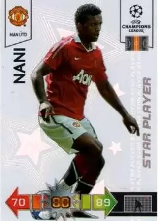 Adrenalyn XL - UEFA Champions League 2010-2011 - Nani - Manchester United - Star Player