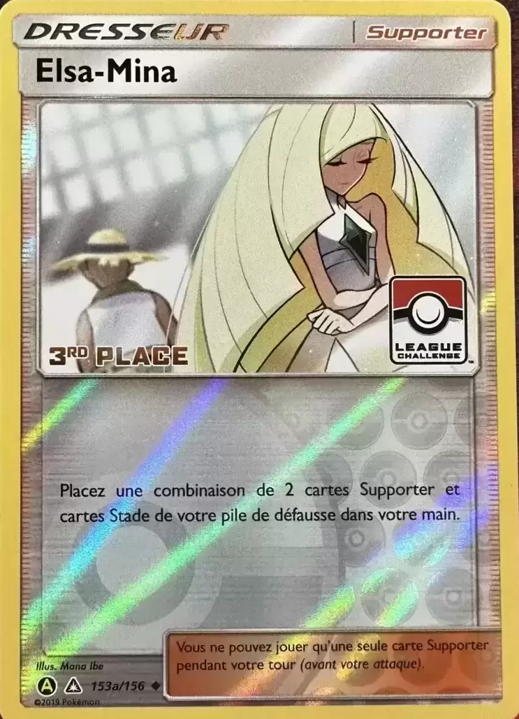 Cartes Pokémon Alternatives - Elsa-Mina reverse 3rd Place League Challenge