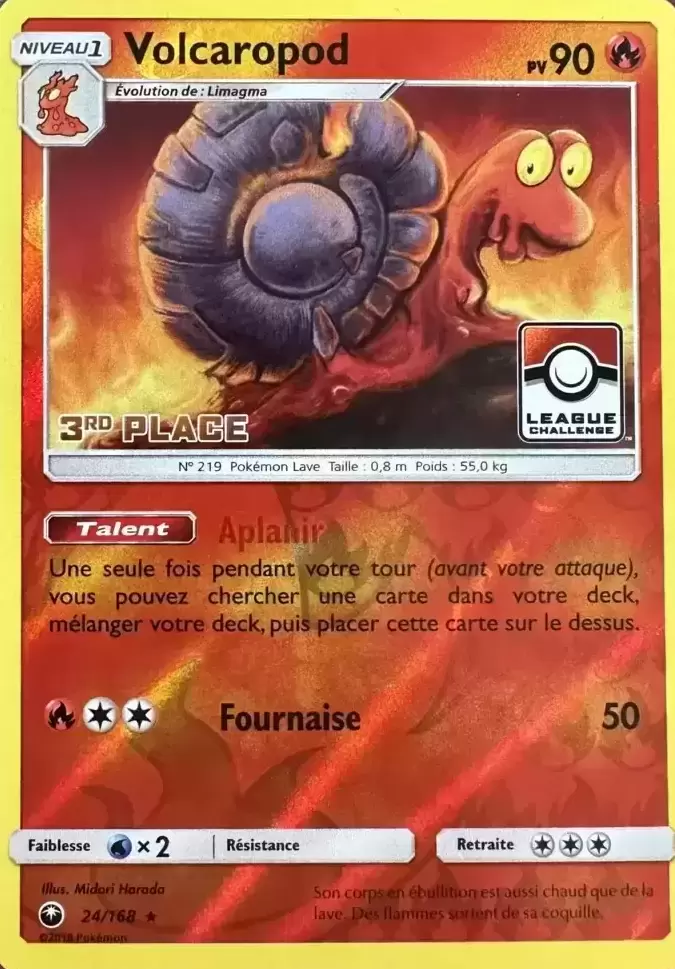Tempête céleste - Volcaropod Reverse 3rd Place Pokemon League