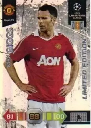 Adrenalyn XL - UEFA Champions League 2010-2011 - Ryan Giggs - Manchester United - Limited edition