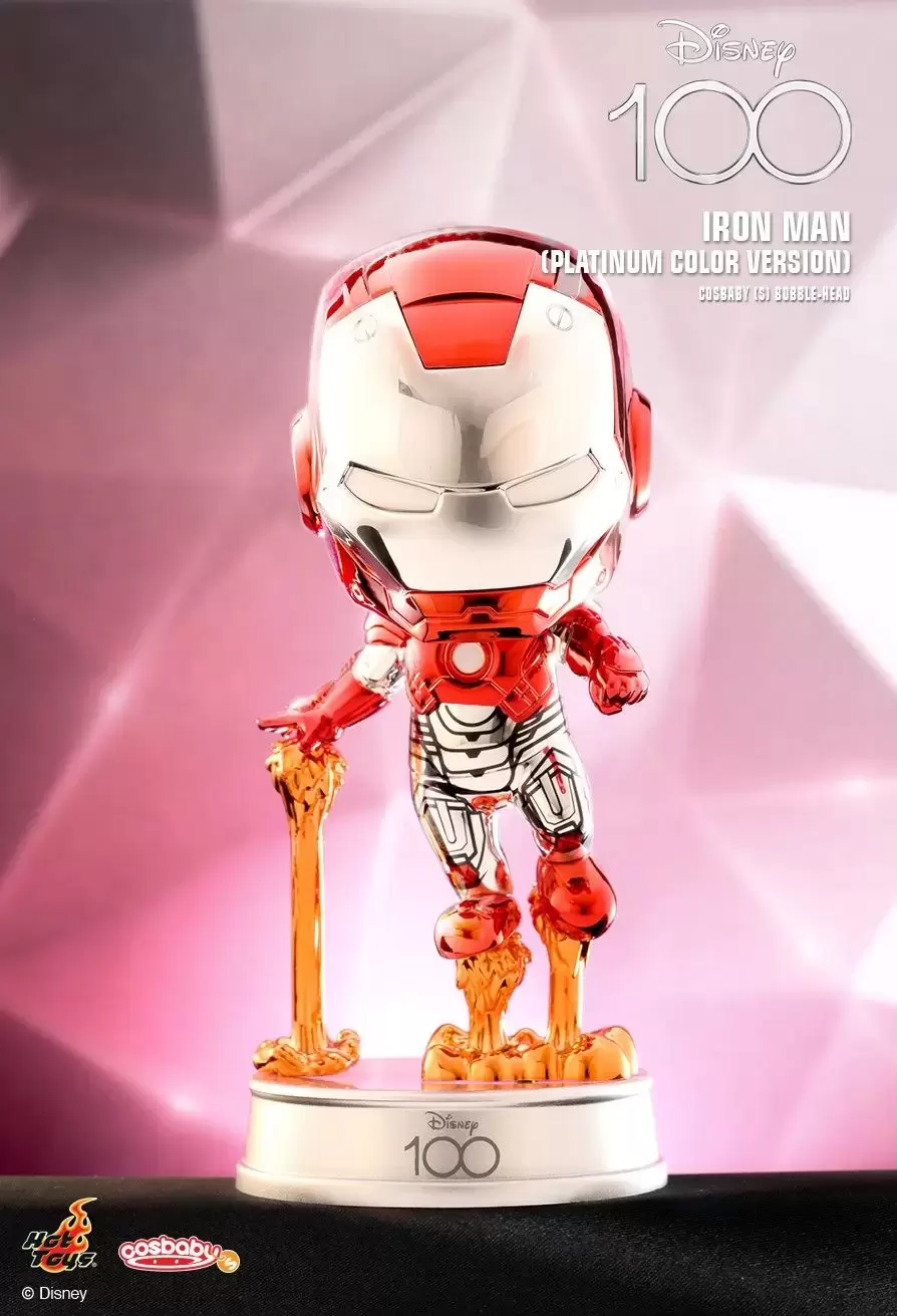 Cosbaby Figures - Disney 100 Marvel - Iron Man (Platinum Color Version)