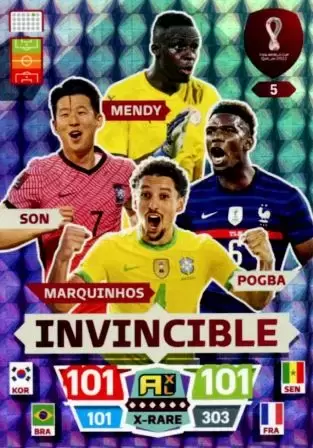 Adrenalyn XL Fifa World Cup Qatar 2022 - Edouard Mendy / Marquinhos / Paul Pogba / Son Heung-min