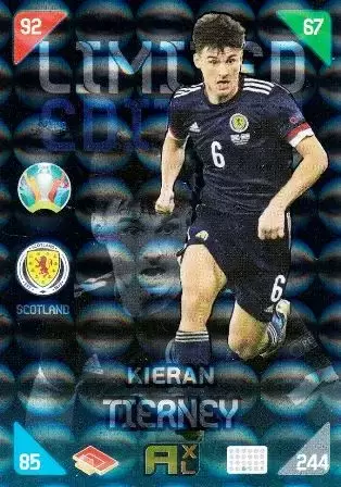 Euro 2020 : 2021 Kick Off - UEFA - Adrenalyn 2021 - Kieran Tierney - Scotland - Limited Edition