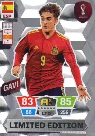 Adrenalyn XL Fifa World Cup Qatar 2022 - Limited Edition Trading Cards - Gavi