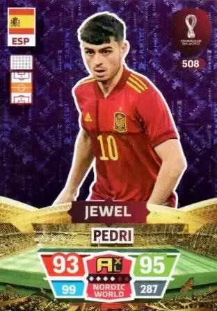 Adrenalyn XL Fifa World Cup Qatar 2022 - Limited Edition Trading Cards - Pedri