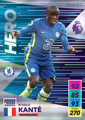 Adrenalyn Xl - Premier League 2021/22 - N\'golo Kanté - Hero