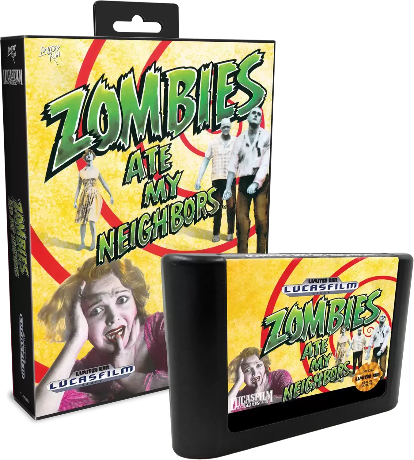 Zombies Ate My Neighbors - Standard Black Edition - Sega Genesis Games