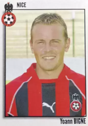 Foot 2004 - Yoann Bigné - Olympique Gymnaste Club de Nice