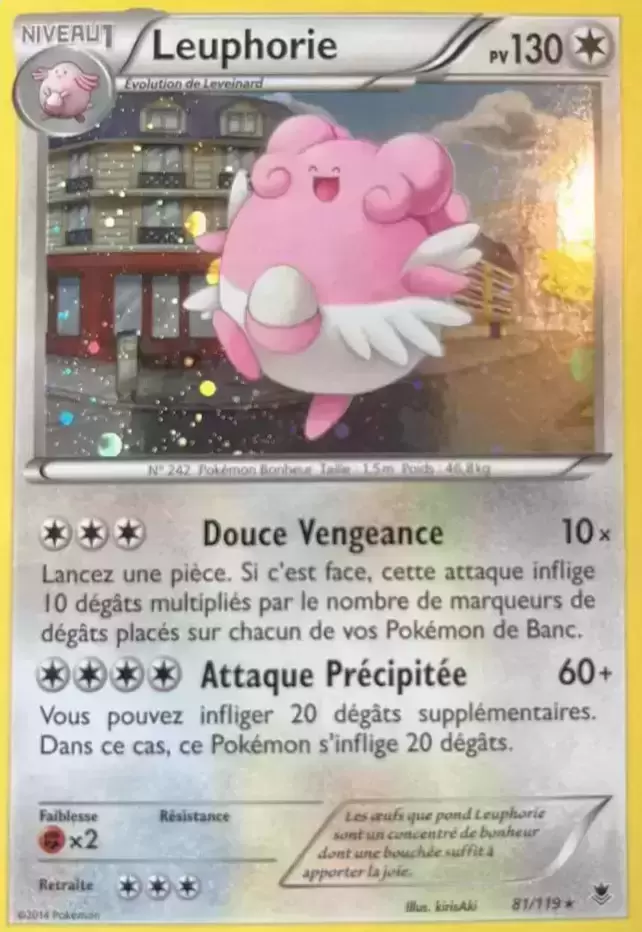 Pokémon XY Vigueur Spectrale - Leuphorie Cosmos Holographique