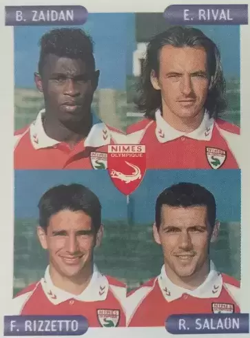 Foot 2001 - Brahim Zaidan - Emmanuel Rival - Franck Rizzetto - Ronan Salaun - Nimes