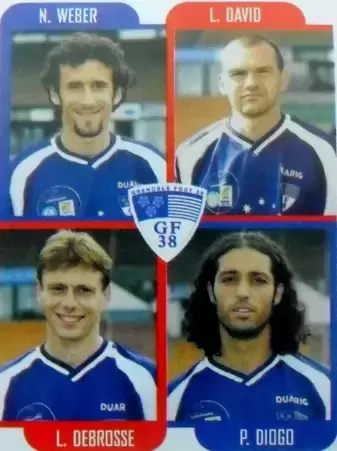 Foot 2002 - Nicolas Weber / Laurent David / Laurent Debrosse / Paulo Diogo - Grenoble