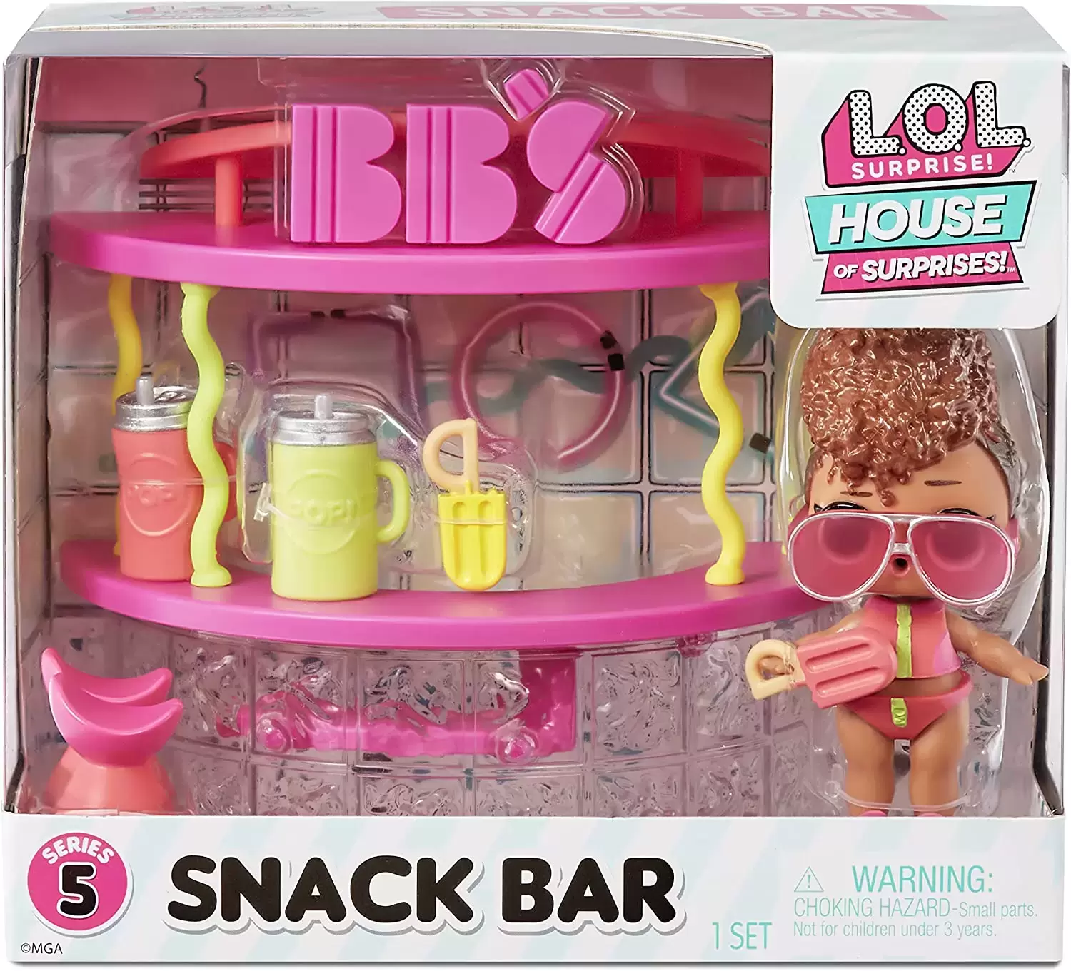 LOL Splatters Doll House of Surprises Art Cart Furniture Set Playset  Dollhouse