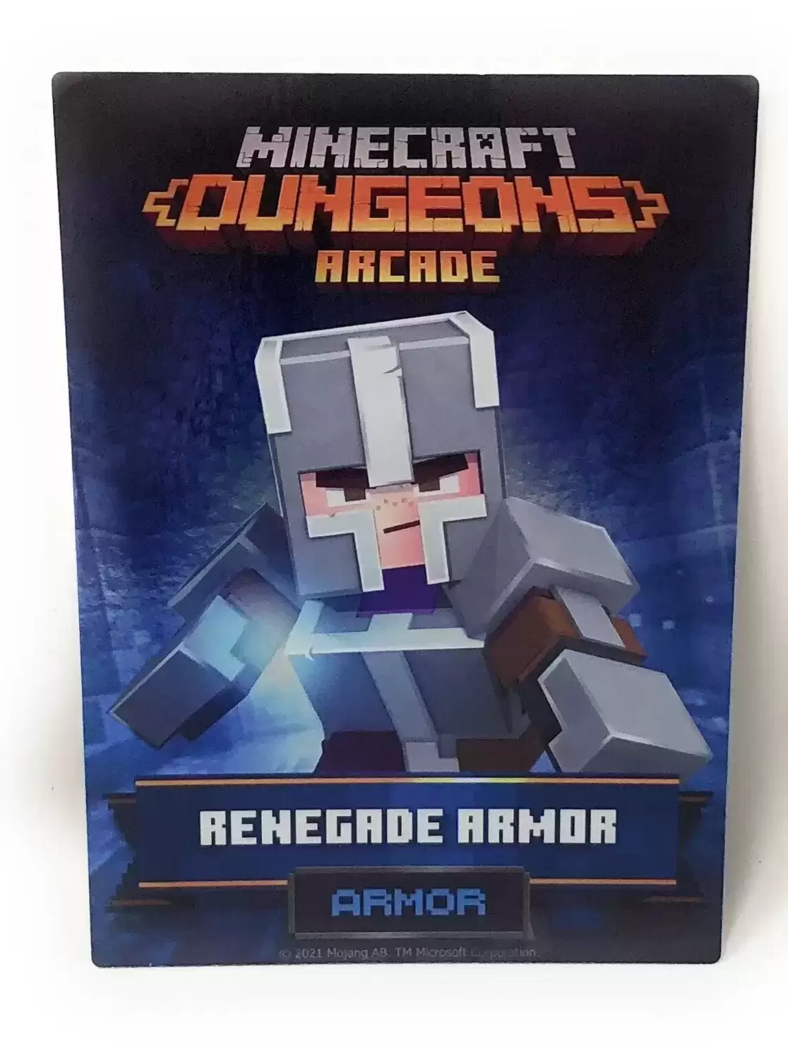 Minecraft Dungeons Arcade Hero's Armor #40/98 Unused N/M