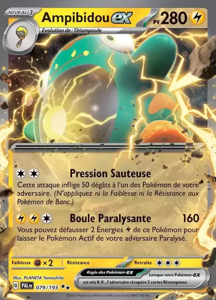 Evolutions à Paldea - PALFR - Ampibidou EX
