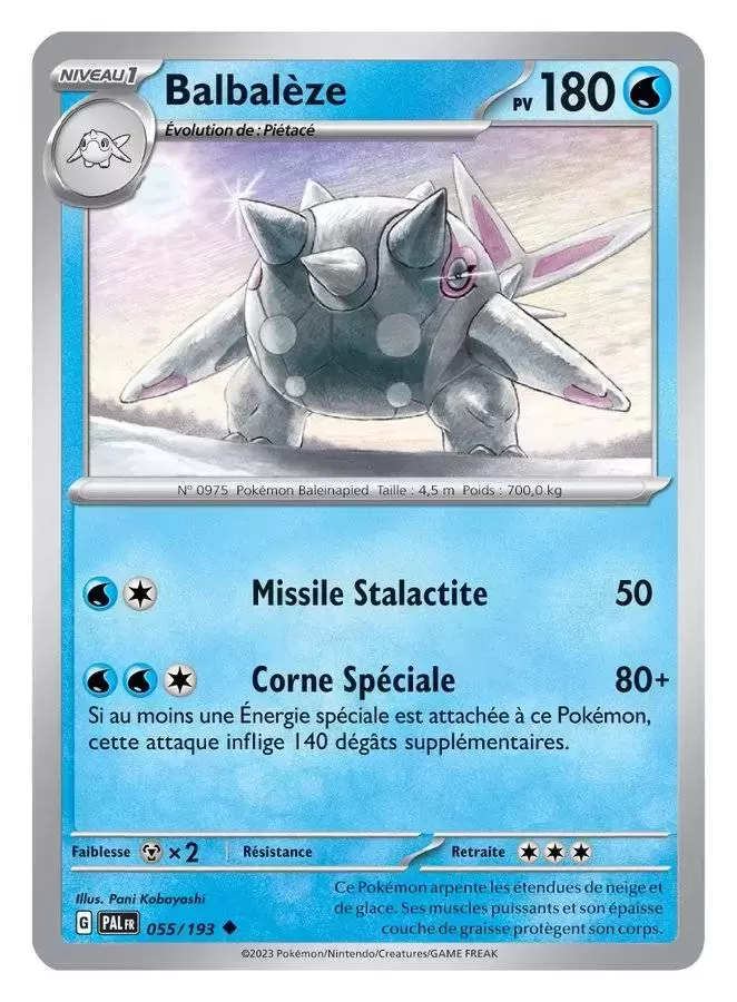 Evolutions à Paldea - PALFR - Balbalèze