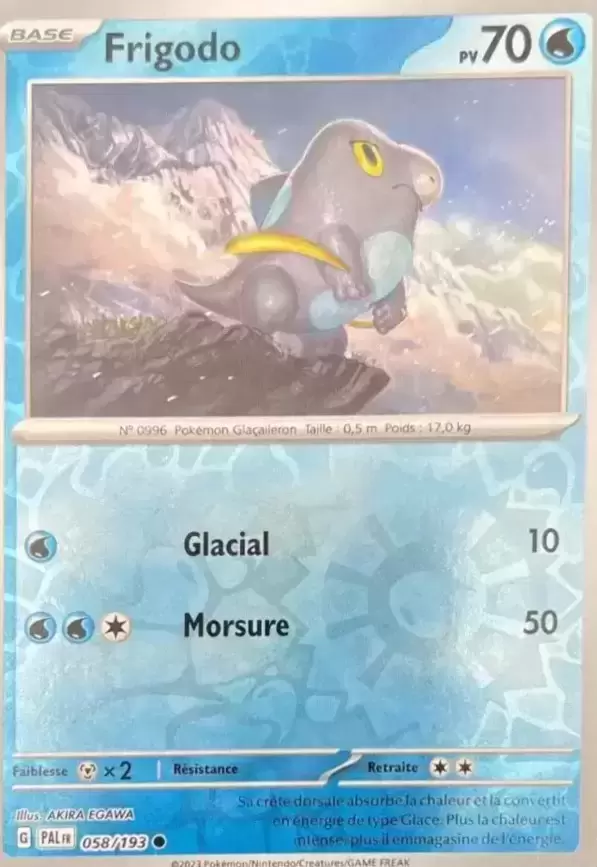 Evolutions à Paldea - PALFR - Frigodo Reverse