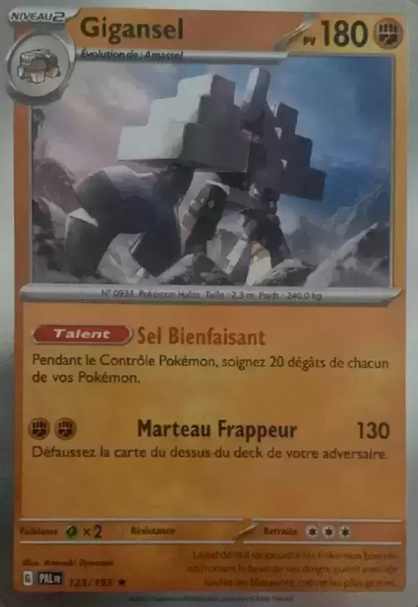 Evolutions à Paldea - PALFR - Gigansel Holographique