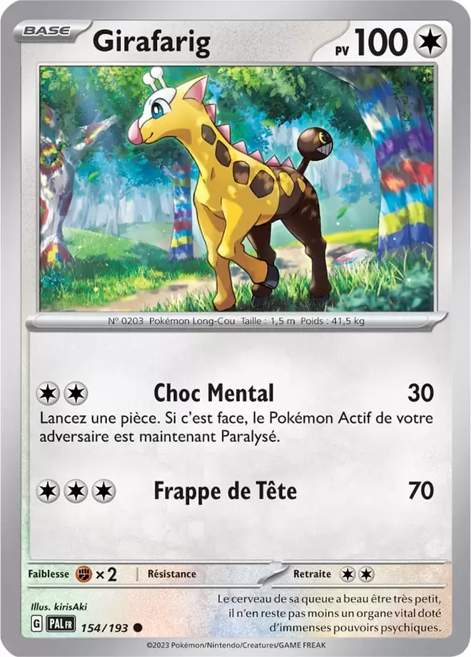 Evolutions à Paldea - PALFR - Girafarig