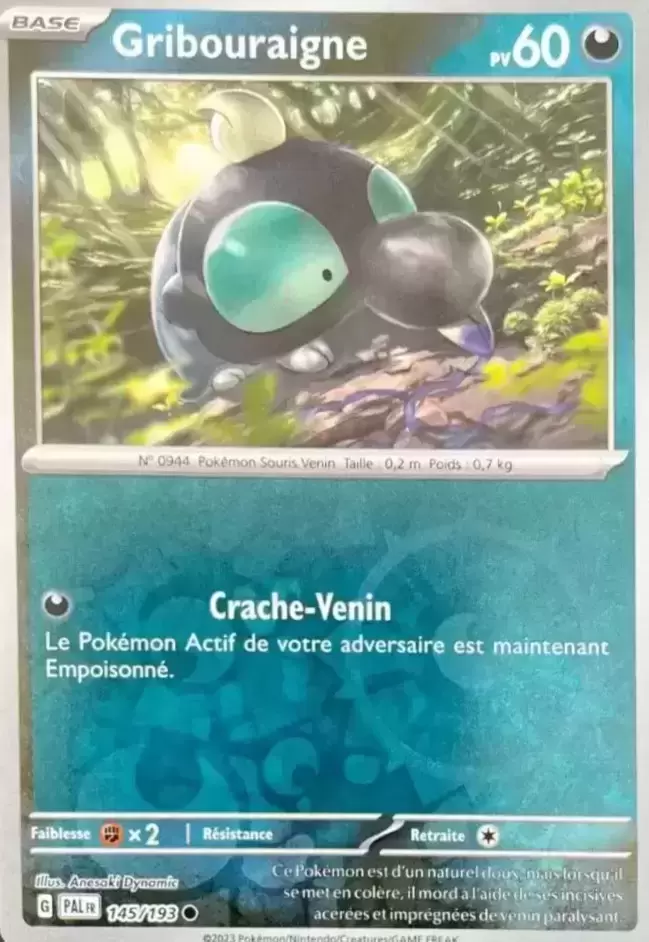 Evolutions à Paldea - PALFR - Gribouraigne Reverse