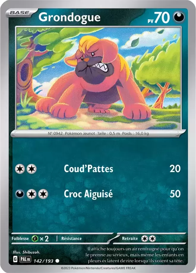 Evolutions à Paldea - PALFR - Grondogue