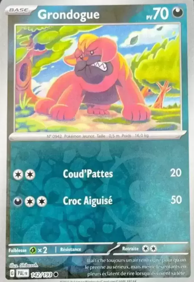 Evolutions à Paldea - PALFR - Grondogue Reverse