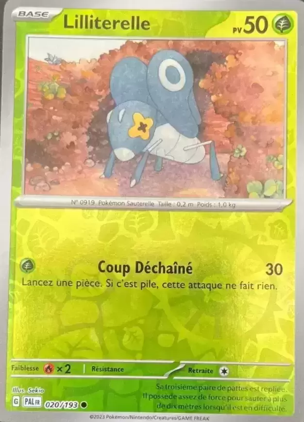Evolutions à Paldea - PALFR - Lilliterelle Reverse