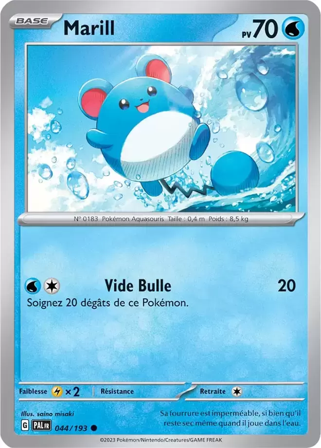 Evolutions à Paldea - PALFR - Marill
