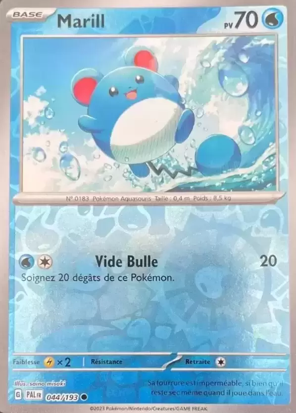 Evolutions à Paldea - PALFR - Marill Reverse