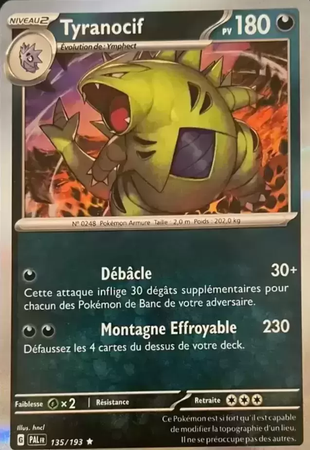 Evolutions à Paldea - PALFR - Tyranocif Reverse
