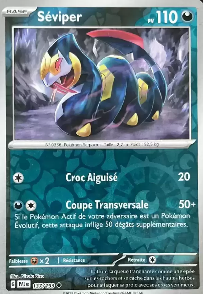 Evolutions à Paldea - PALFR - Seviper Reverse