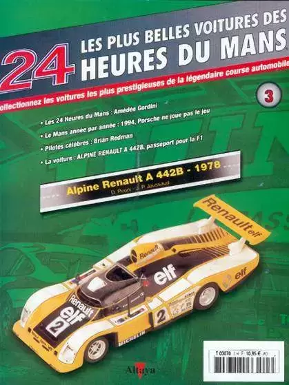 Altaya - Les plus belles voitures des 24 heures du Mans - Alpine Renault A442B - 1978