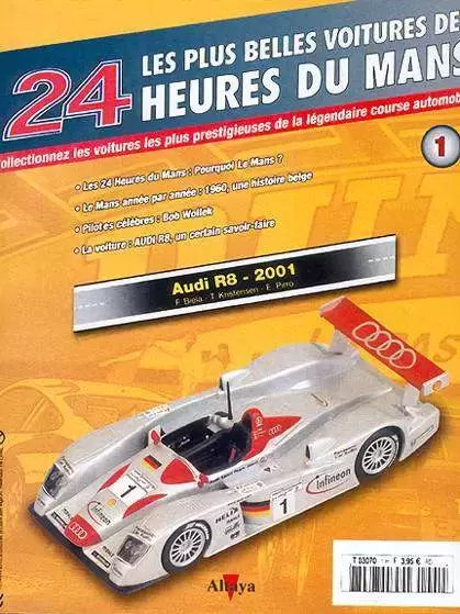 Altaya - Les plus belles voitures des 24 heures du Mans - Audi R8 - 2001