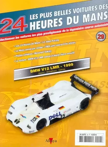 Altaya - Les plus belles voitures des 24 heures du Mans - BMW V12 LMR - 1999