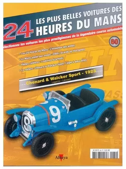 Altaya - Les plus belles voitures des 24 heures du Mans - CHENARD et WALCKER SPORT - 1923