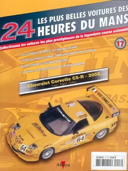 Altaya - Les plus belles voitures des 24 heures du Mans - Corvette C5R 2002