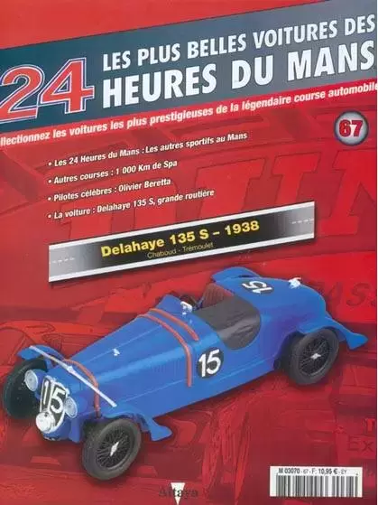 Altaya - Les plus belles voitures des 24 heures du Mans - Delahaye 135 S - 1938